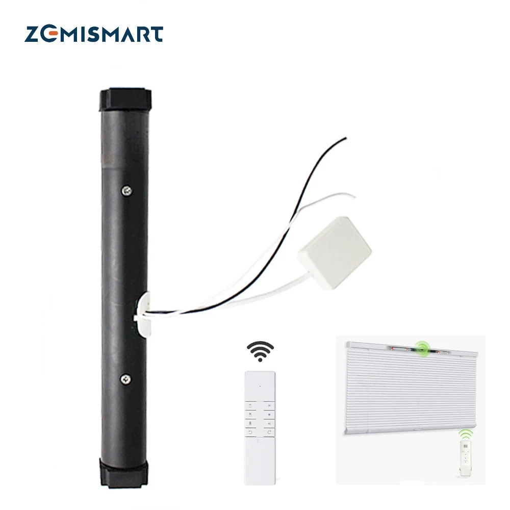 Zemismart-tuya Wifi Blind Motor Sombra Roman Alumínio Honeycomb Cortina Alexa Google Home Controle Inteligente