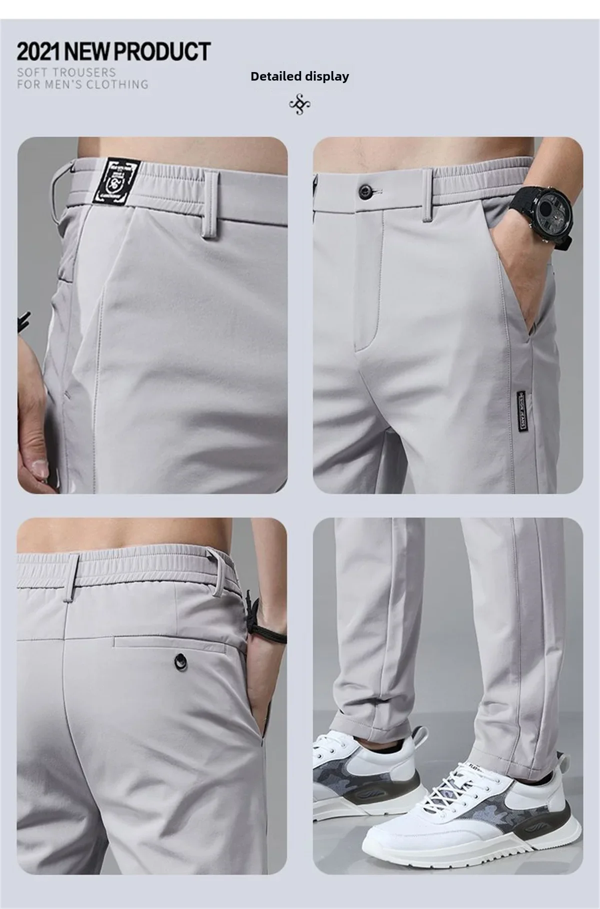 Pantalons de golf élégants pour hommes pour le printemps