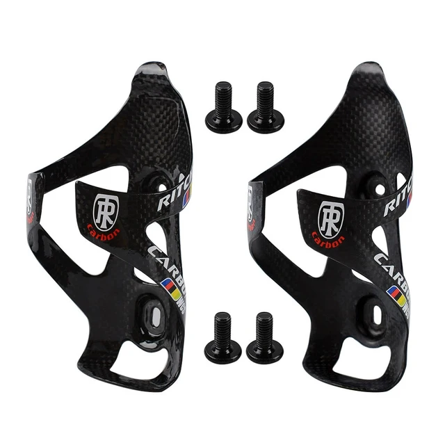 YKYN 3K Full Carbon Fiber Bicycle Water Bottle Cage MTB Road Bike Water Bottle Holder Cages Matte Black Weight 24g Matte Glos 2