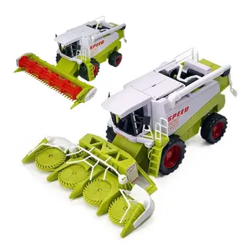 Giocattolo per trattore agricolo ad alta simulazione, giunto mobile, conduttore inerziale, modello di camion della mietitrice, giocattolo educativo per camion agricolo con resistenza alla caduta