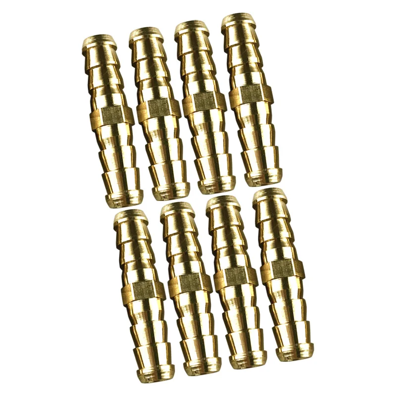 

NEW 8Pcs 5/16" 8mm Straight Hose Barb Fitting Reducer Adapters for Air Water Fuel Oil Inert Gases Copper Brass