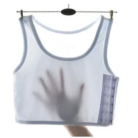 Classeur de poitrine plat Tomboy sous-vêtements lesbiens femmes sans couture été gilet court débardeur Shaper Bustier Shpaer gilet 5