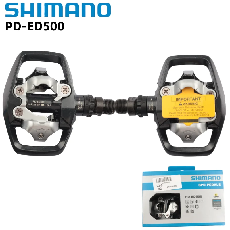 Bike Pedals Shimano PD-ED500 Clipless Pedals Light Action Design
