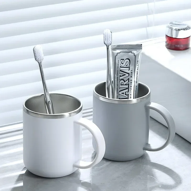 Edelstahl Zahnputzbecher Groß Für Badezimmer Im Schlichten Design_voghion.com