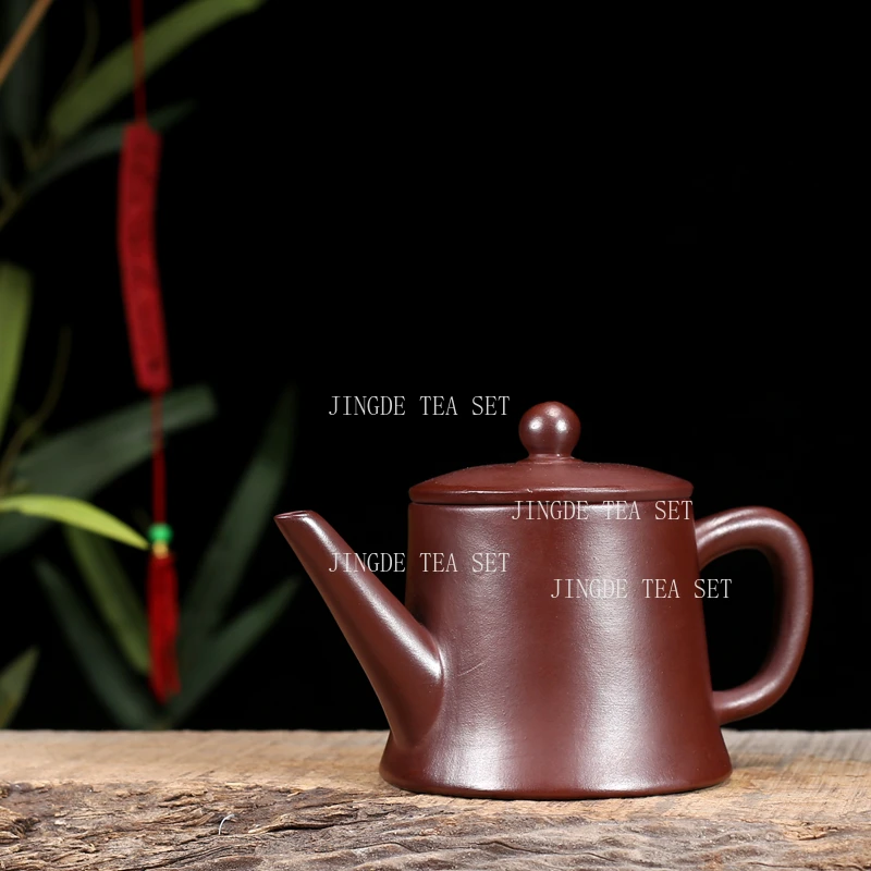 130ml Chaoshan Purple Clay Teapot Household Small Capacity Teapot Tea Set Chinese Style Opening Pot Green Tea Jasmine Tea Teapot