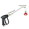 High pressure stainless steel extension rod 1/4 quick insert special-shaped air conditioner cleaning extension rod with nozzle 3