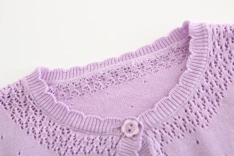 Purple Baby Girls Cardigans Sweater Jacket Newborn Baby Girl Coat 3 6 10 12 18 24 Month Outcoat Clothing OKC205001