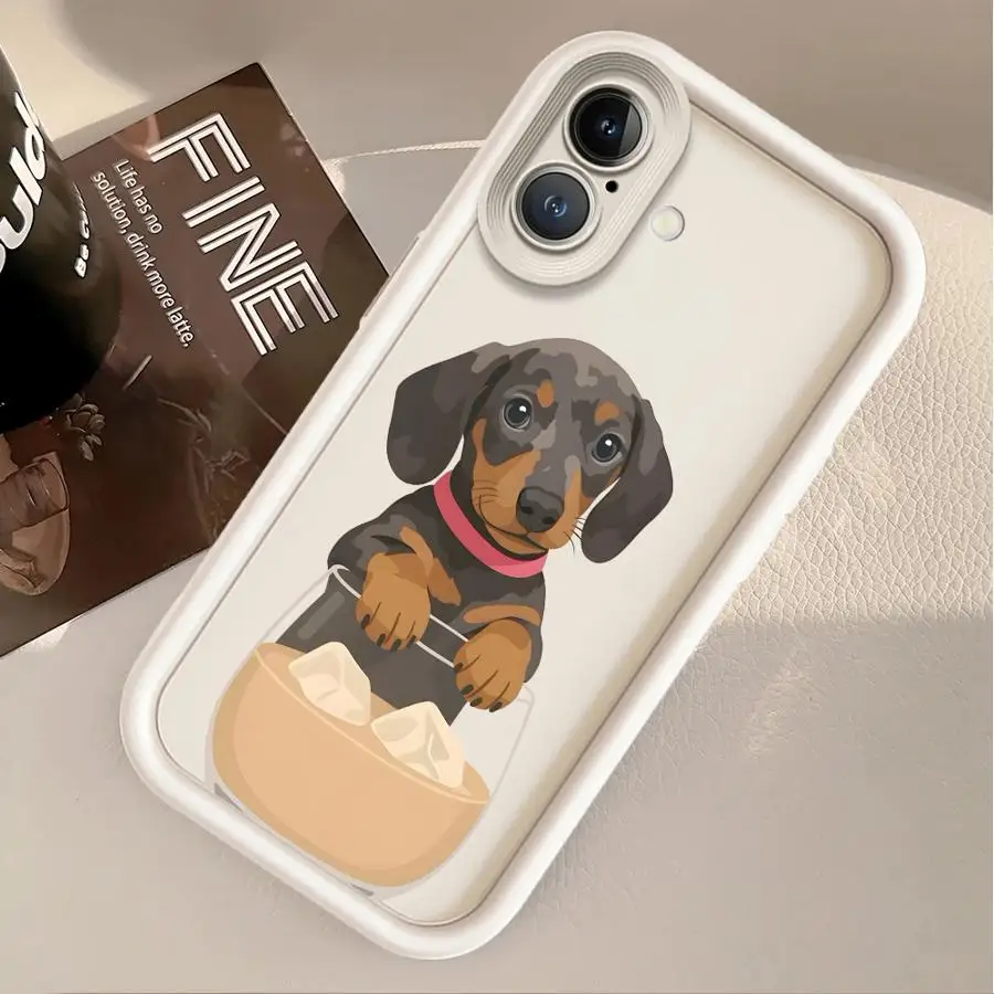 Cartoon Dog & Cat Soft Phone Case Cover