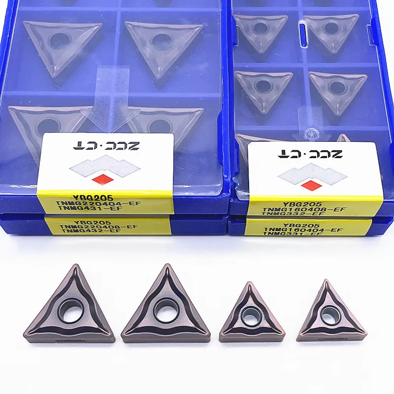 Turning Tool TNMG160404 TNMG160408 TNMG220404 TNMG220408-EF YBG205 CNC Lathe Carbide Cutting Insert