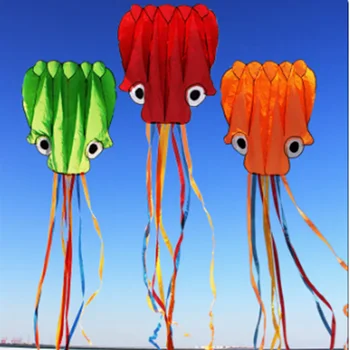 free shipping octopus kites flying toys for children kites professional winds kites outdoor games kitesurf koi giant kites fun