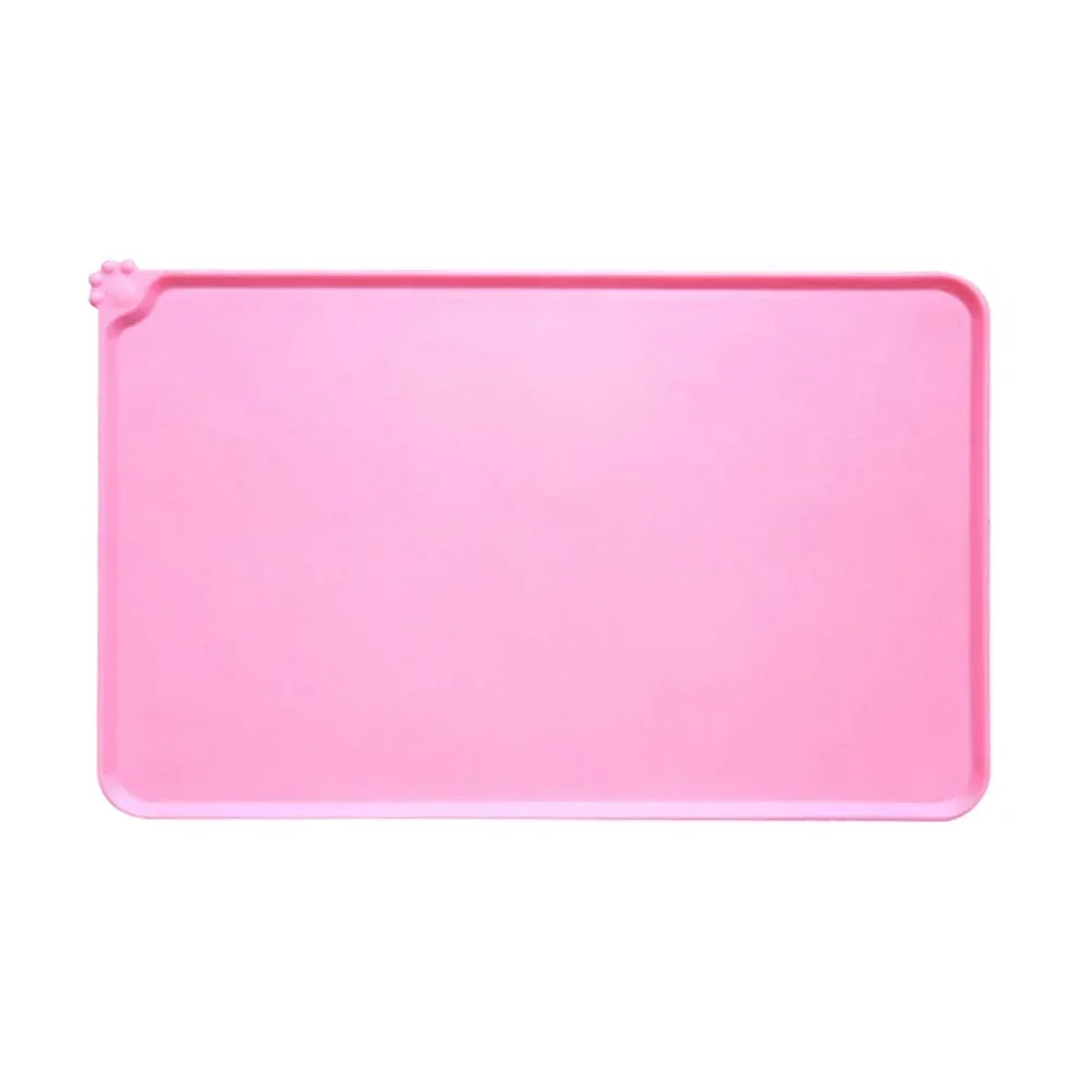 thumbnail image 1 of Alfombrilla impermeable de silicona para mascotas de 48 x 30 cm, para comida de perros y gatos, cuenco para mascotas, tapete para beber, mantel individual para alimentación de perros, portátil para al, 1 of 5