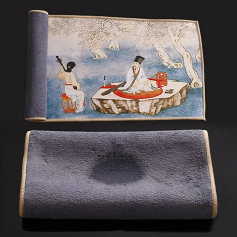 Description Picture 6 of itemPainted Chinese Household High-end Tea Set Accessories Table Cleaning Tea Towel Rag Tea Napkin Table Mats