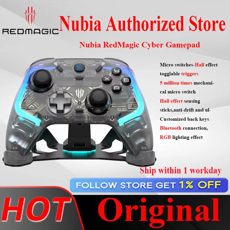 REDMAGIC Gaming Pad ゲームパッド Nubia-ゲーム用のRedmagicデュアルブレードゲームパッド,電子