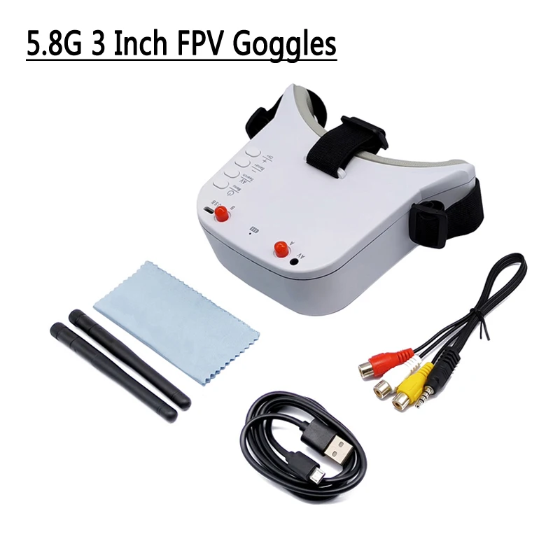 

5.8G 48CH FPV Goggles 480*272 LCD Video Headset with 5.8G 40CH 600mW VTX Transmitter Starlight HDR OSD 1200TVL fpv camera for RC