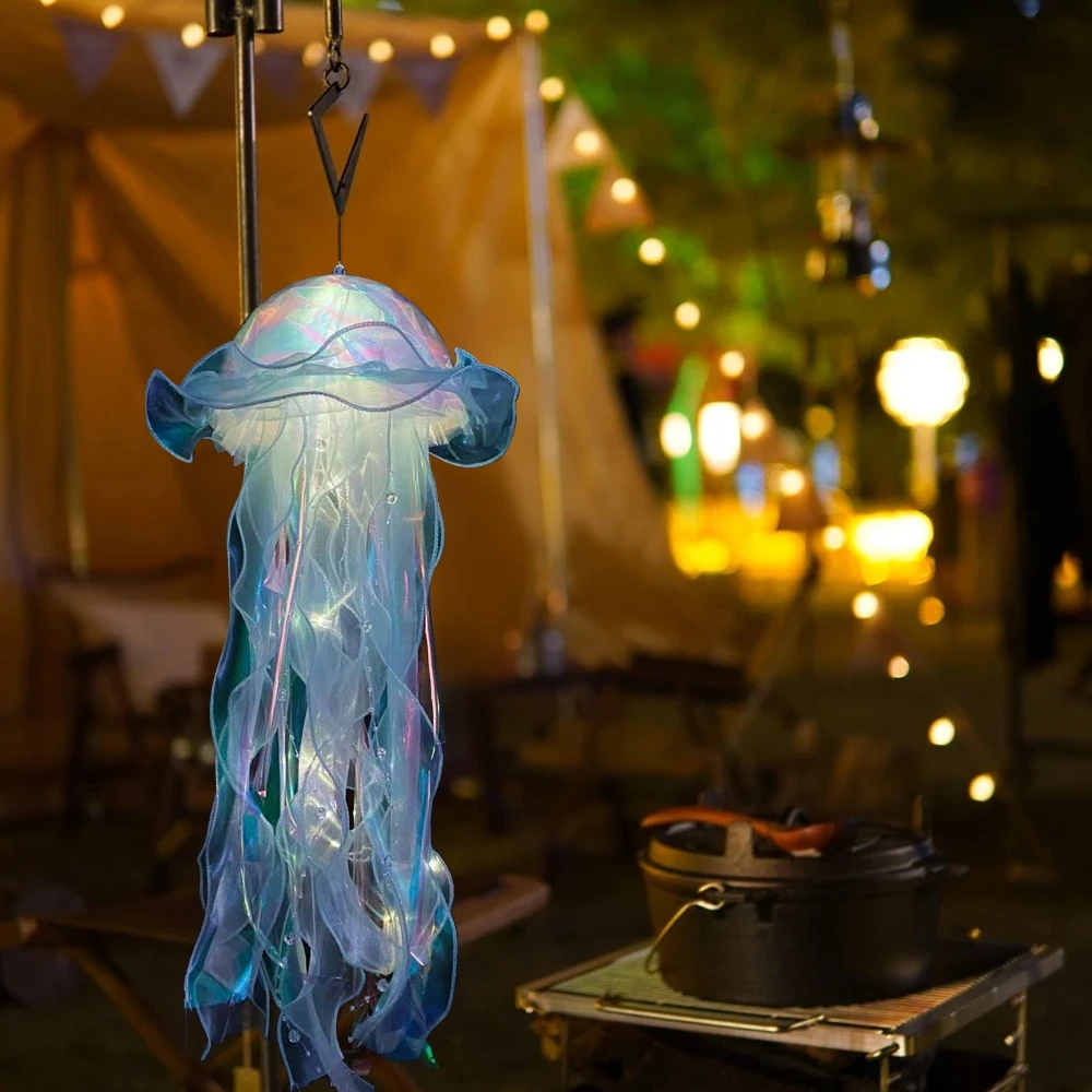 Jellyfish Lamp, Portable Flower Lamp, Girl Room Atmosphere
