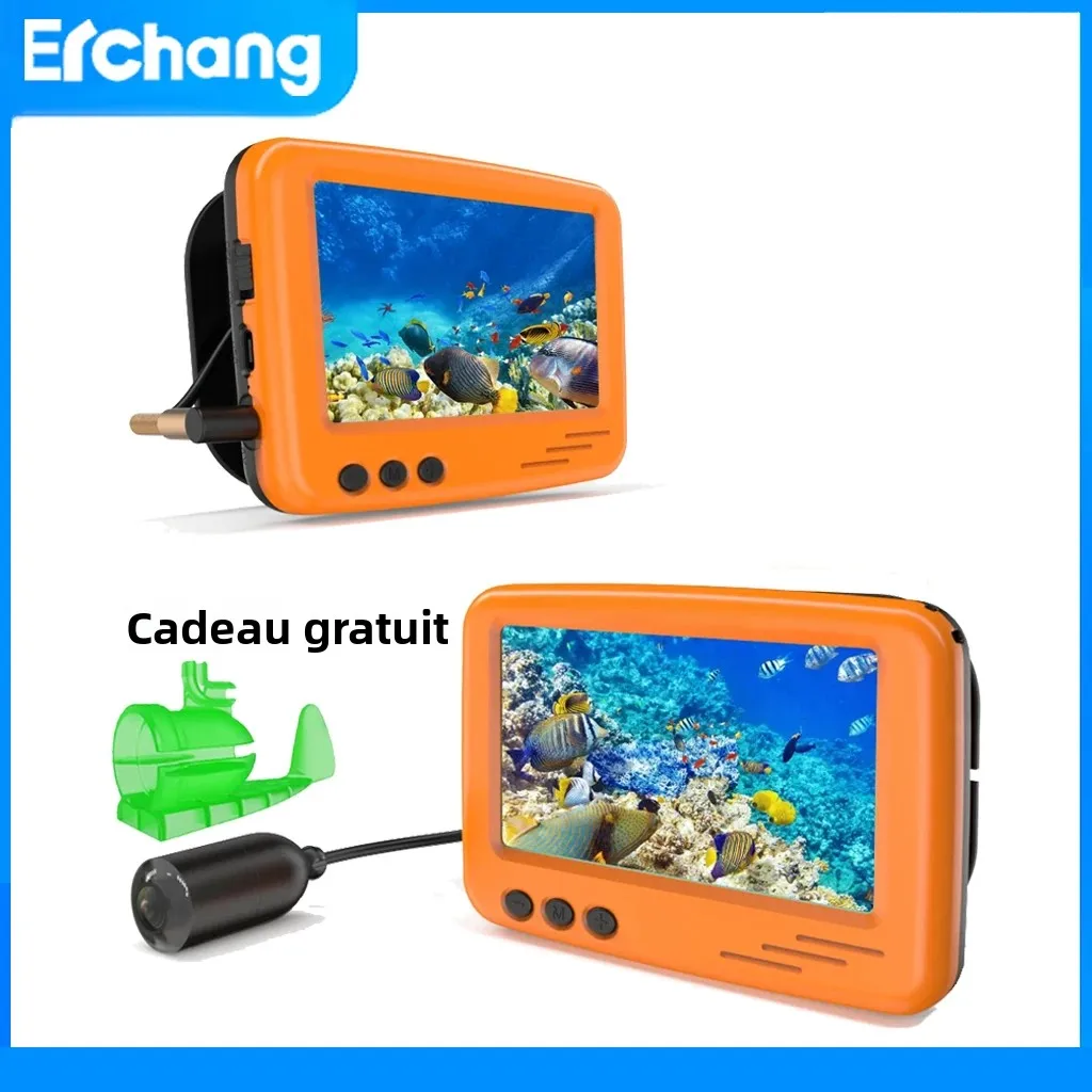 Caméra sous-marine pêche hiver 4.3 pouces avec vision nocturne - Détecteur glace pêcheur professionnel