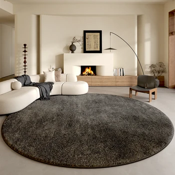Minimalist Round Plush Rug 1