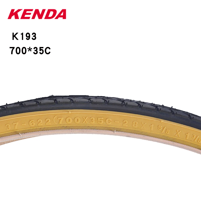 Kenda 700C Bicycle Tire 700x23C 25C 28C 32C 35C K191 K193 Ultralight Yellow Side Tyre Pneu Bicicleta Road Bike Tires