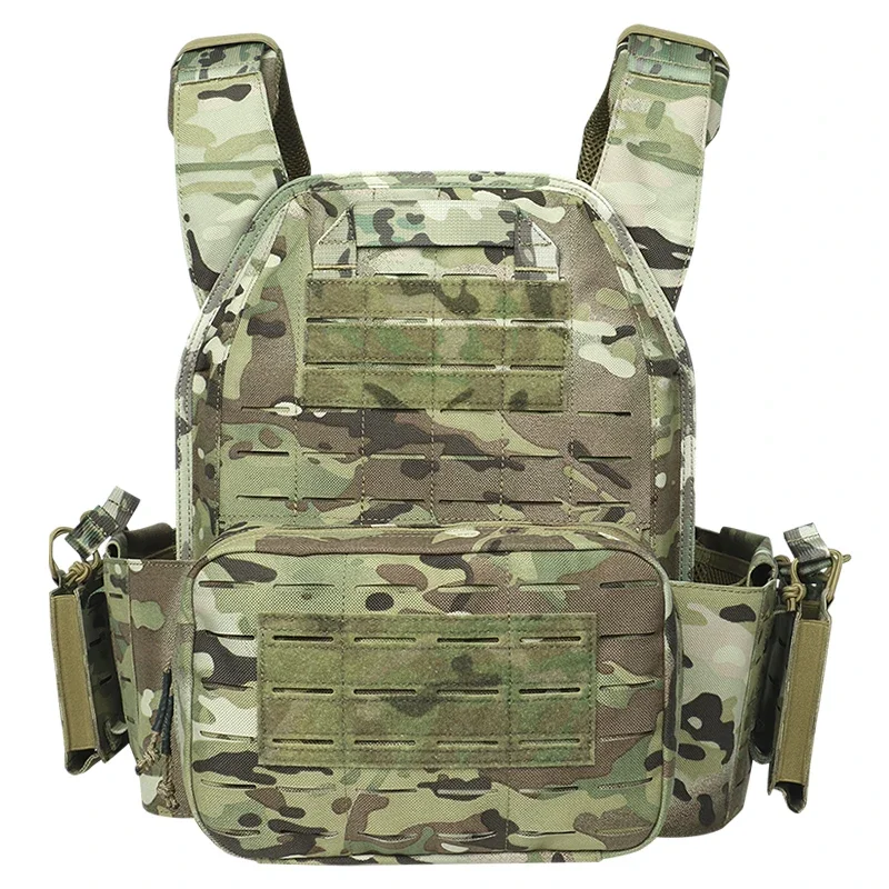 Ranger Green Plate Carrier Tactical Vest With Quick Release Security Molle Chaleco Tactico Bandolier Hunting Vest Tactical Gear 3