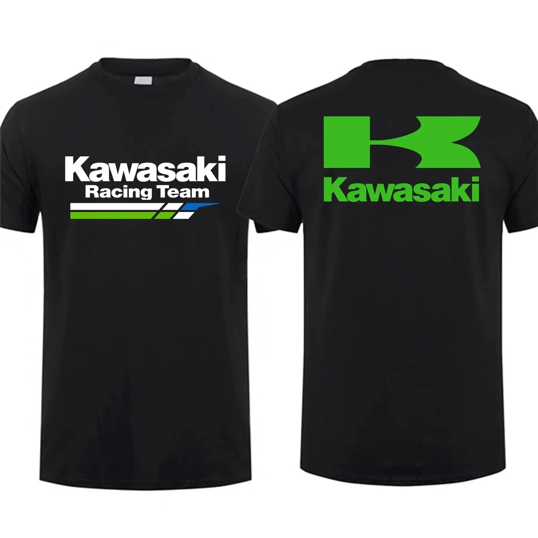 Men Sports Tops T Shirts Casual Kawasaki Racing Team Demon Claw Graphic Oversized Sports Breathable Streetwear S-4XL
