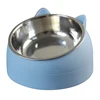 200ml Stainless Steel Cat Bowl Non-slip Base Puppy Cats Food Drink Water Feeder Neck Protection Dish Pet Bowls 1