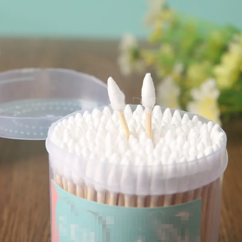 Cotton Swabs Double-ended Wooden 200 Bottles