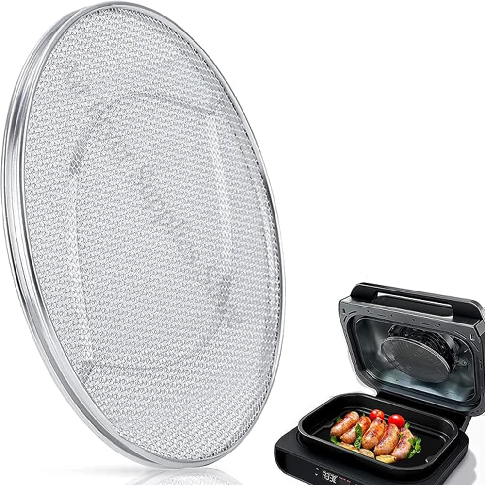 Splatter shield Stainless Steel Splash Guard For Ninja Foodi FG551 Reusable Replacement For Ninja Smart XL 6-In-1 Indoor Grill Accessories
