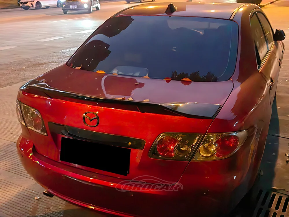 

Спойлер для mazda 6 2005 - 2015 R Стиль ФАП материал заднее крыло автомобиля глянцевый черный задний спойлер для mazda 6 спойлер для багажника