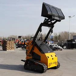 23Hp 380 Mini Skid Steer Loader Manufacturer Chinese Triangle Crawler Loader For Sale