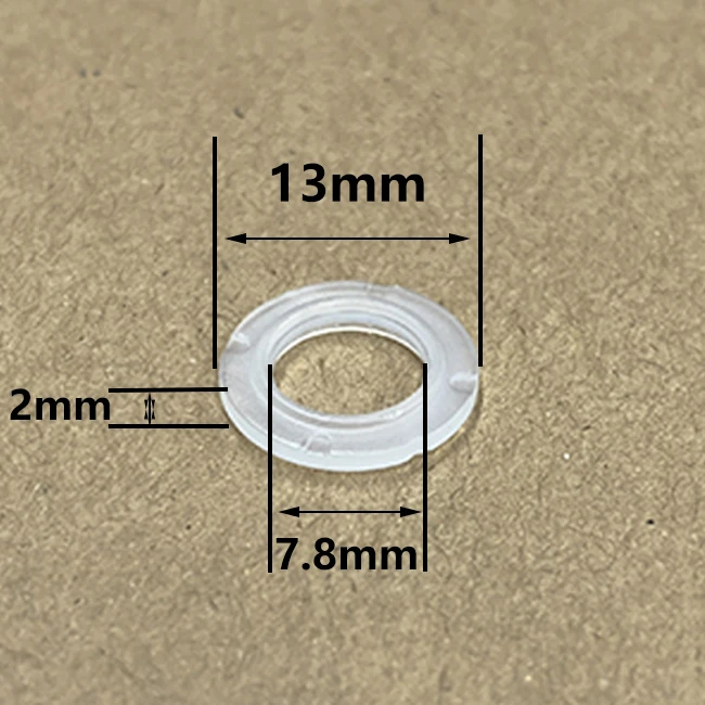 20pcs Fuel Injector Plastic Spacer for Toyota Xiali Geely VW Audi Fuel Injector 2320902060/0280155870 13*7.8*2mm VD-PS-31015
