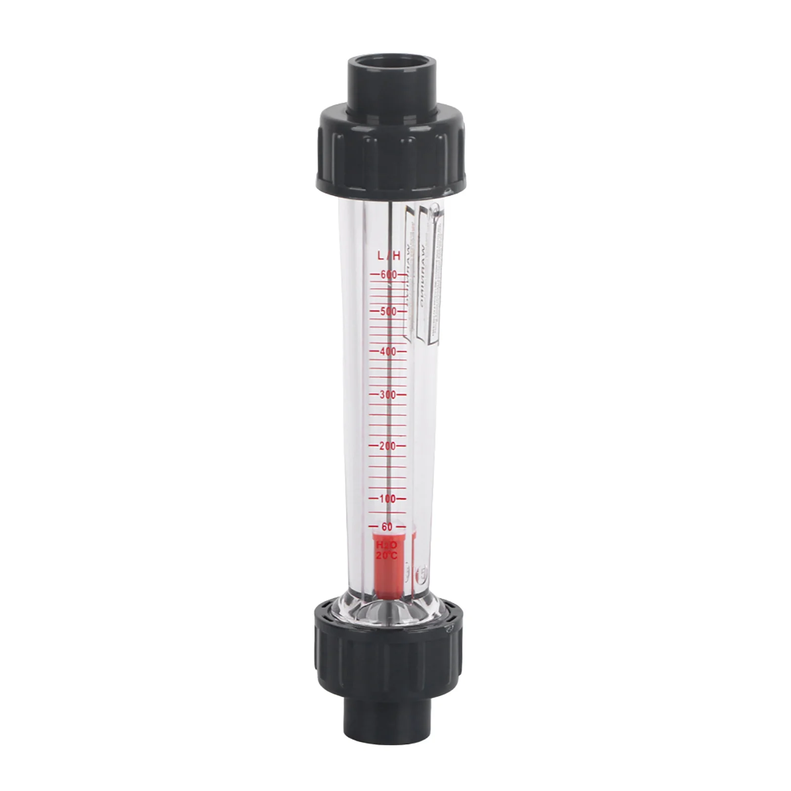 Water Flow Meter 60‑600L/H Plastic Tube Liquid Water Rotameter LZS‑15D Flow Meter