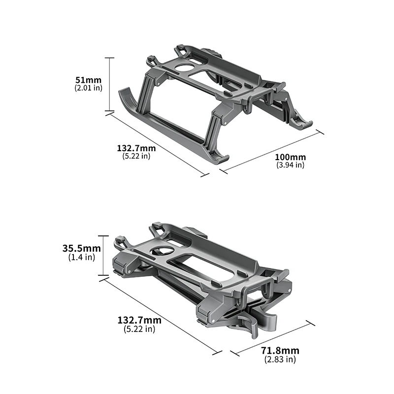 STARTRC For DJI Air 3S/Mavic Air 3 Landing Gear Folding Heighten Support Legs Quick Release Landing Skid Drone Accessories rc aircraft landing gear wheel