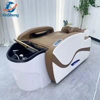 XinSheng professionnel électrique lit de Massage tête SPA Salon Table de Massage lavage des cheveux Fumigation lits Salon de coiffure meubles intelligents 4
