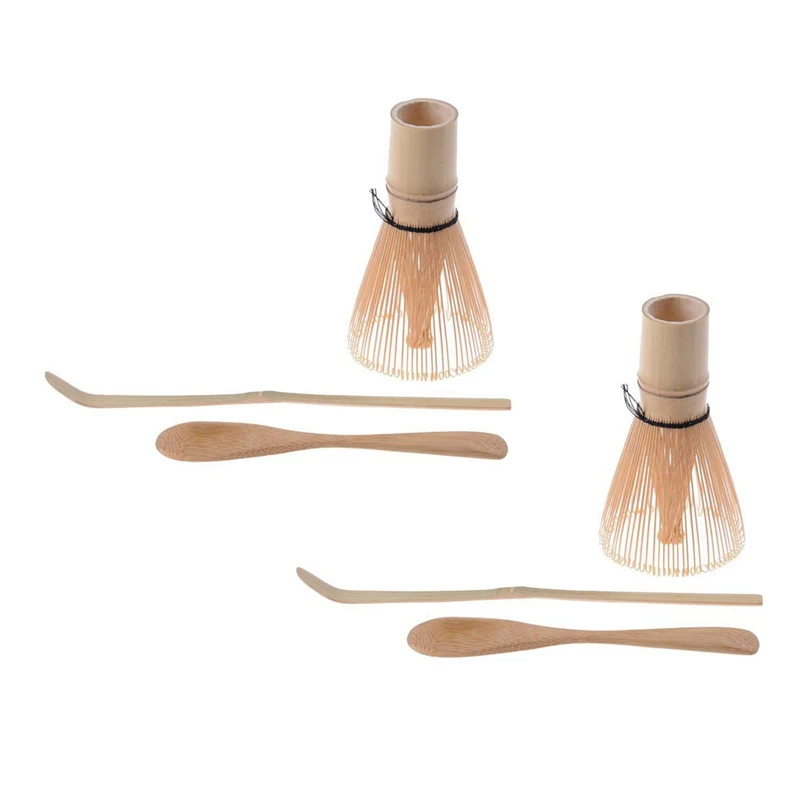 Set Da Tè Giapponese Matcha (6 Pezzi)-Cucchiaio Da Tè Con Frusta In Bambù Matcha,-Kit Per La Cerimonia Del Tè