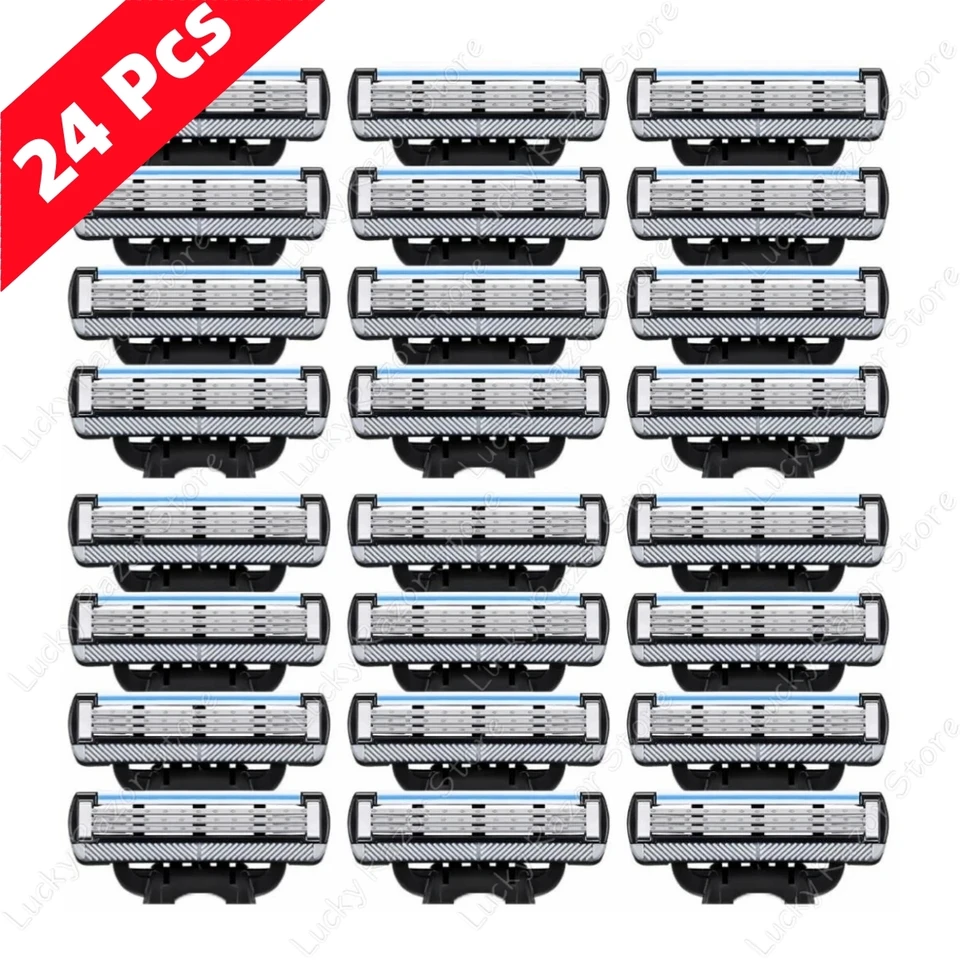 Nagelneue, originale Gillette Mach 3 Rasierklinge aus Edelstahl mit 3 Lagen – Ersatzklinge_voghion.com