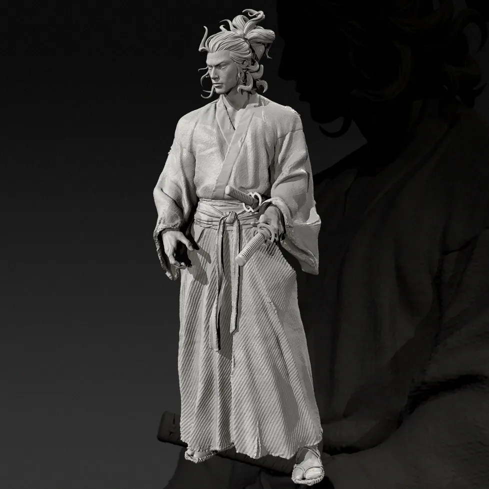 남자의 키 38mm 50mm 75mm 레진 군인 모델 키트 피규어 무색 및 자체 조립(3D 프린팅) TD-7741/3D