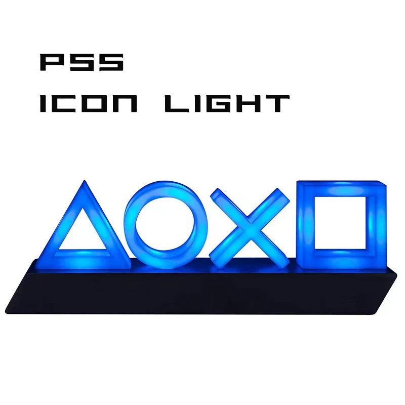 Game Icon Light PS4 Music Playstation Icon Light Voice Control LED Neon Lamp Atmosphere Decoration for Bar USB/Battery Powered LED Atmosphere Lights