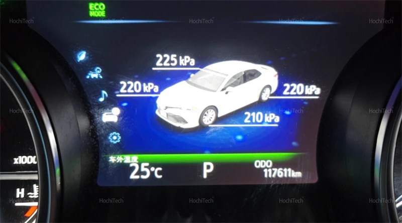 Für Toyota RAV4 Wildlande XA50 5th 2019-2024 TPMS Reifen Digitale LCD Display Auto Sicherheit Alarm Reifendruck monitor System – Detail 6