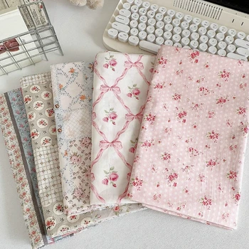 Elegant Floral Cotton Fabric 1