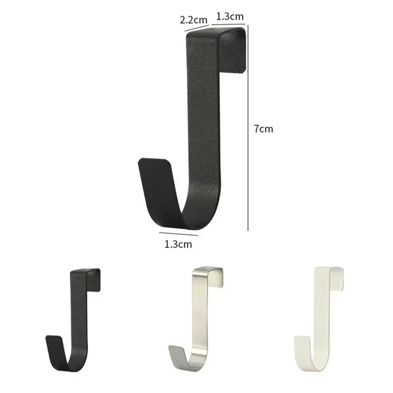 Storage hook Multi-Purpose Hooks Kitchen Cabinet Door Back Hook Hanging Rack Clothes Coat Hat Towel Hanger Storage Hook Bathroom Accessories