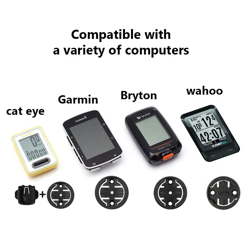 Supporto Angolare Regolabile Per Computer Da Bici | Compatibile Garmin, Wahoo, Bryton, Cateye | Attacco Per Stelo Manubrio