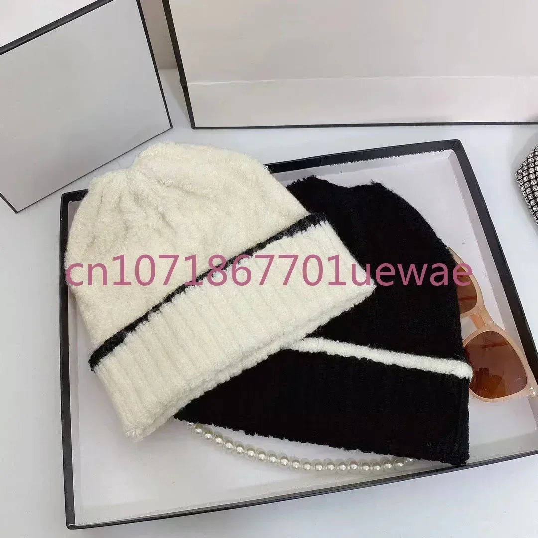 

Luxury Brand Winter Hat Solid Color for Women Rabbit Fur Wool Beanies Unisex Soft Knitted Bonnet Female Warm Ski Skullies 2024