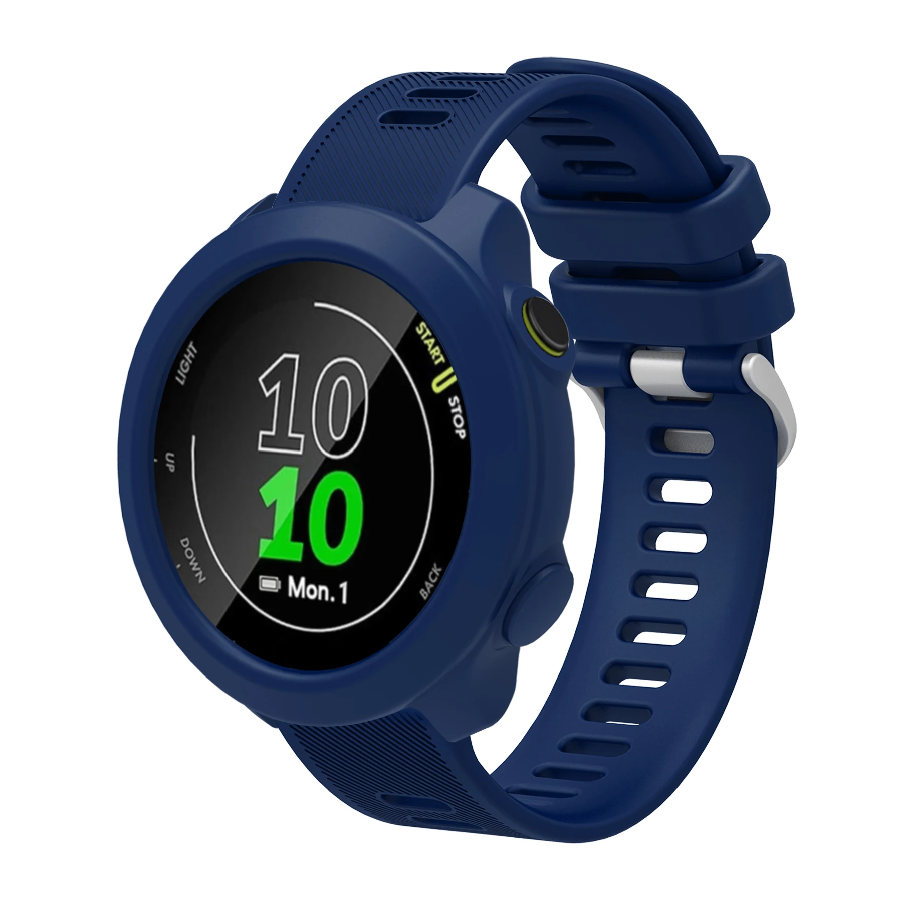 Silikonarmband für Garmin Forerunner 158 55, Ersatz-Uhrenarmband + Schutzhülle – Detail 9
