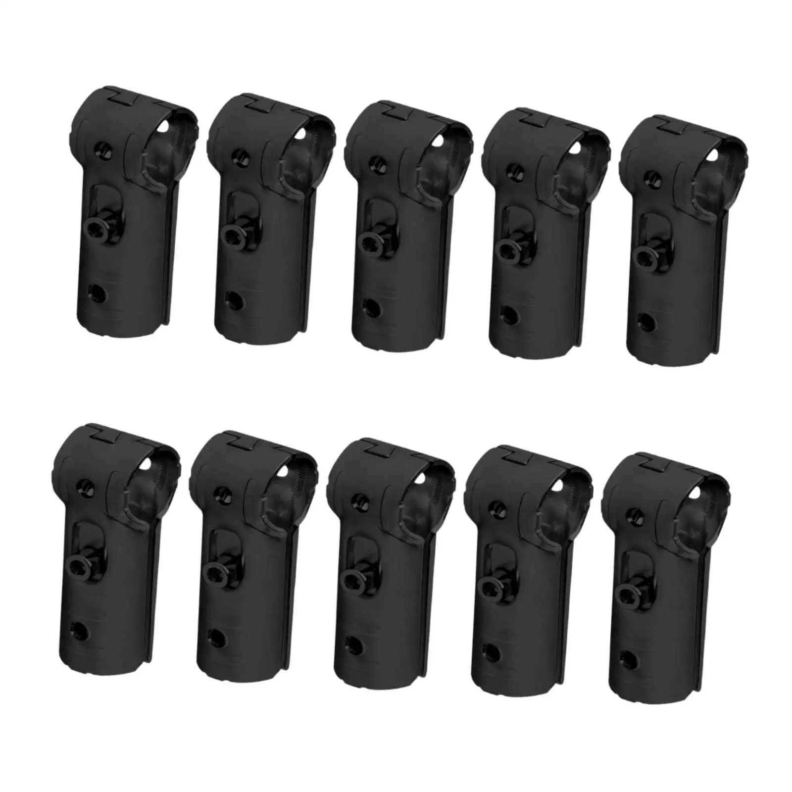 10x T Pipe Clamp Connector Chain Link Fence End Rails Clamps Replace Pipe Hardware for 28mm