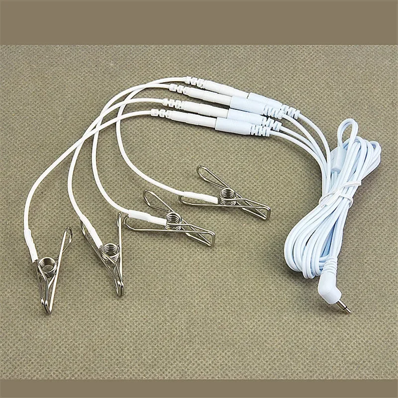 Electric Sex Toys Electric Shock Nipple Clamps Sex Products Medical Themed Toys Clitoris Stimulator Massager Metal Breast Clip Sex Toys for Women