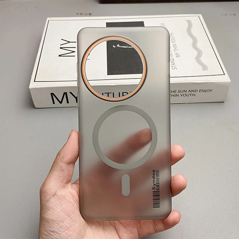 Magnetic Ultra-Thin Matte Candy Case - Translucent Hard Anti-Drop Cover