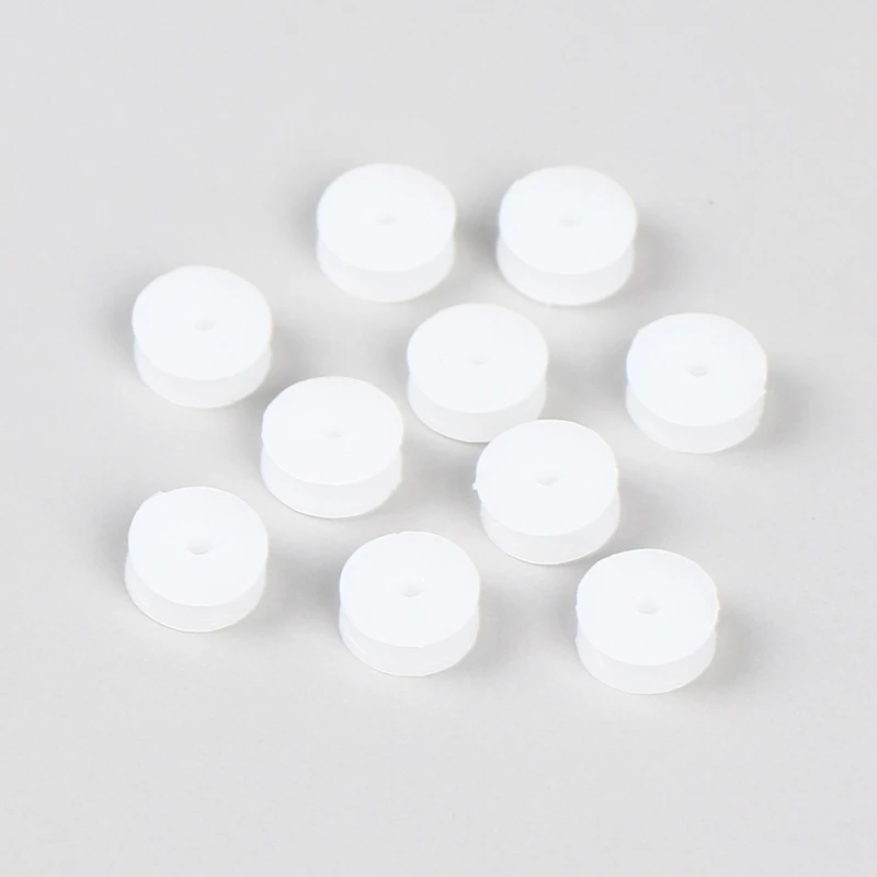 10PCS 2*9.3mm White Plastic Pulley Wheel Micro Mini Gear Motor Wheels for 2mm Shaft DIY Model Toy Outer Dia.9.3mm Inner Dia.2mm fixed pulley