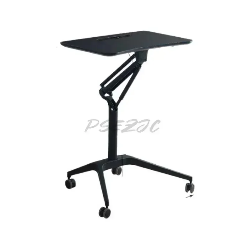 Household Office Pneumatic Simple Computer Desk Standing Desk Movable Lifting
