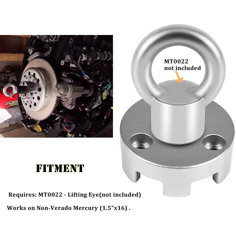 Фото Подъемный адаптер, совместимый с Yamaha 5,3 V8, 4,2 V6, F200B, F115B, F425, MT0025, MT0022 и без Verado Mercury (1,5 дюйма x16) №4