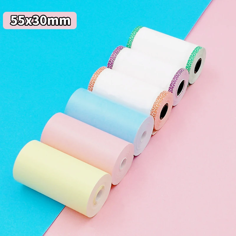 

Thermal Paper Printable Texts Study Notes Printing 55x30mm Smudge-Proof Portable Mini Thermal Printers Parts Accessories